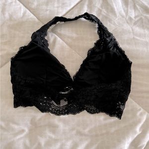 Lacy Bra size large. Color- Black. Brand new. Never been worn.